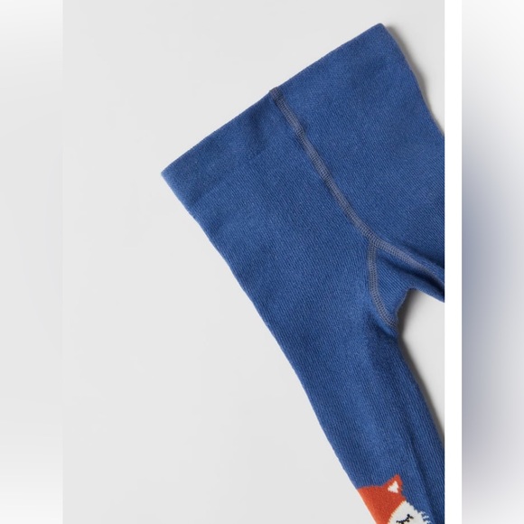NWT Zara 4-5Y two-pack fox print tights - Picture 3 of 4